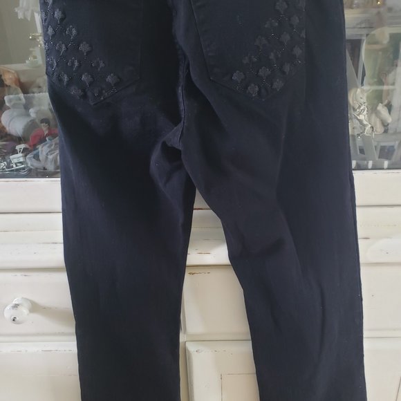 NYDJ 16P Petite Black Straight Leg with Lift/Tuck - Picture 5 of 6